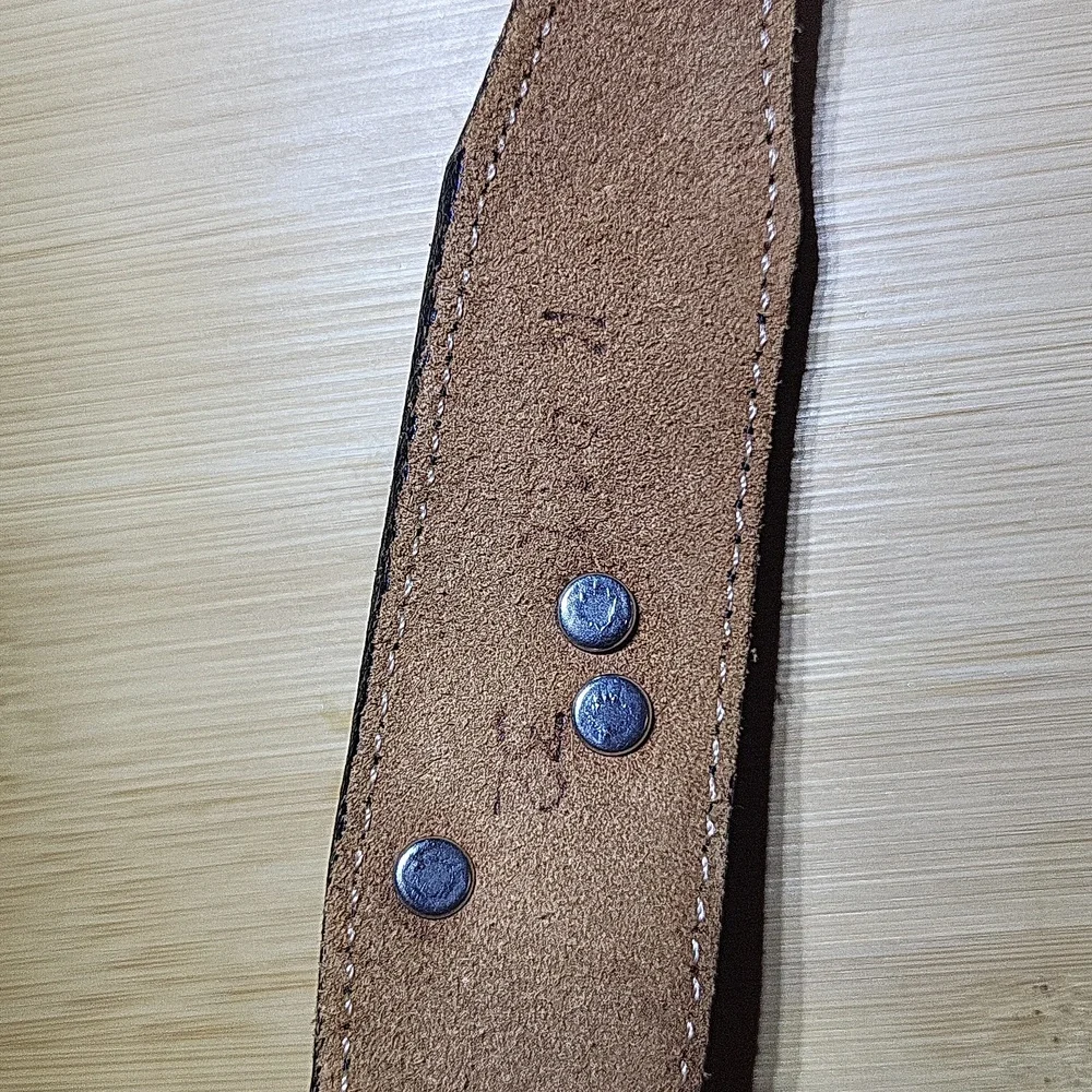 Black Leather Kids Belt